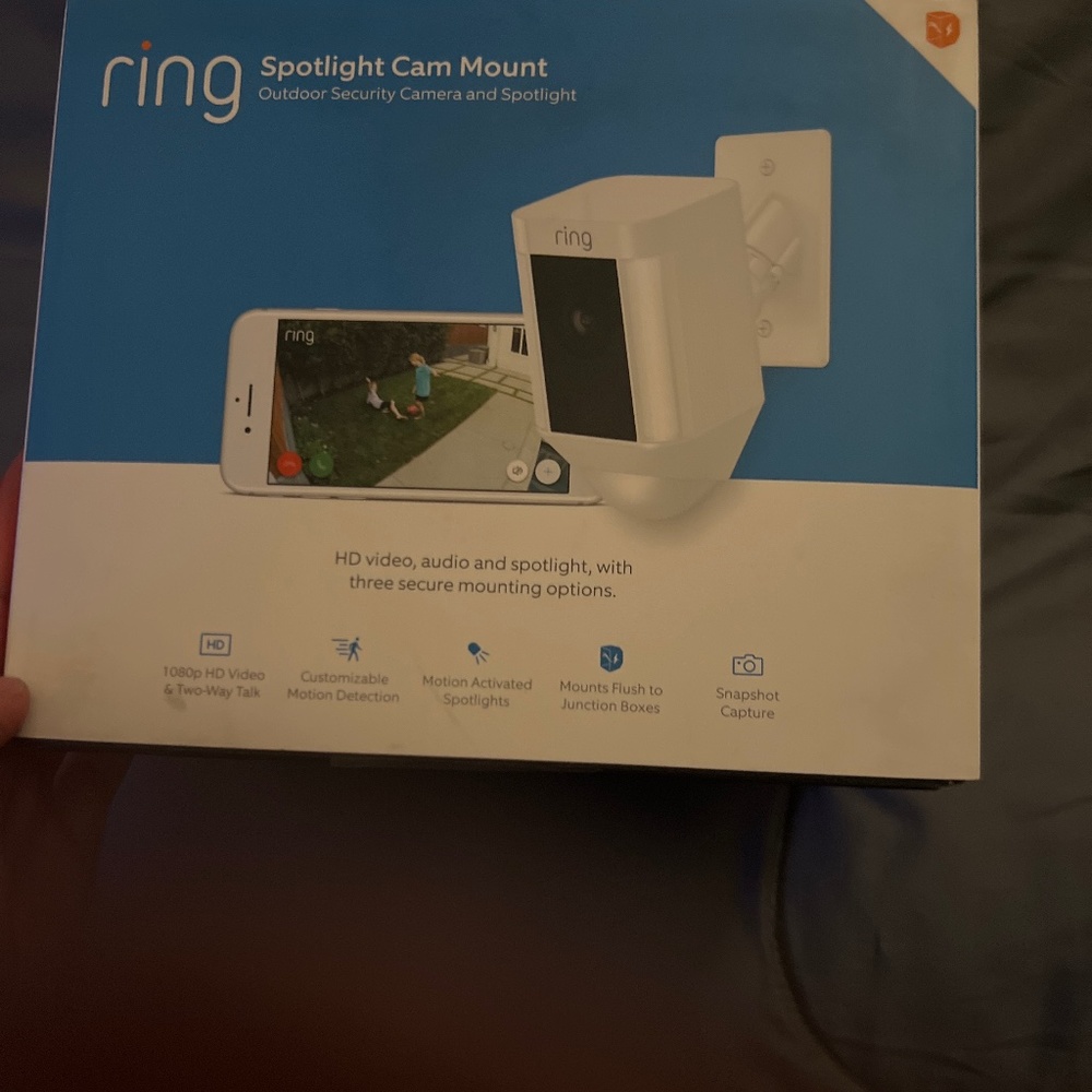 Ring spotlight camera wired